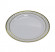 Тарелка Complement пластиковая белая Golden Line  d=230мм 6шт/упак