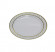 Тарелка Complement пластиковая белая Golden Line  d=180мм 6шт/упак