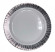 Тарелка Complement Shine круглая PS белая серебряный луч 220 мм 6шт/упак