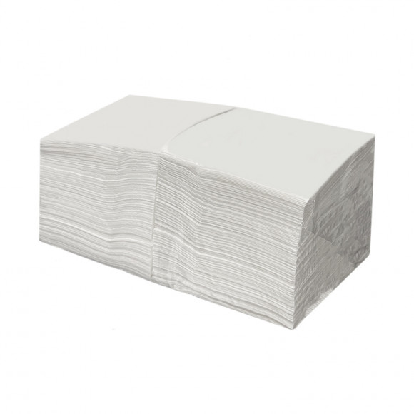 Салфетки бумажные 2сл 24х24см 250л/упак Complement белые кожа