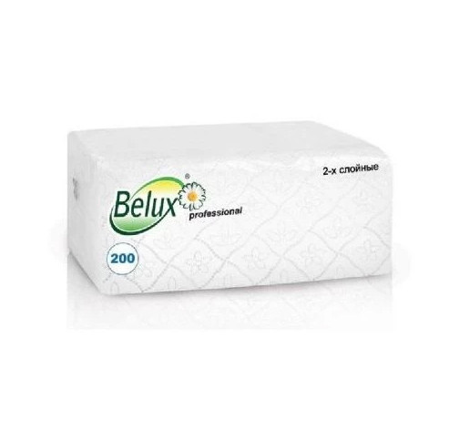Полотенце бумажное  Vслож 2сл 200л/упак Belux Pro белое (1601)