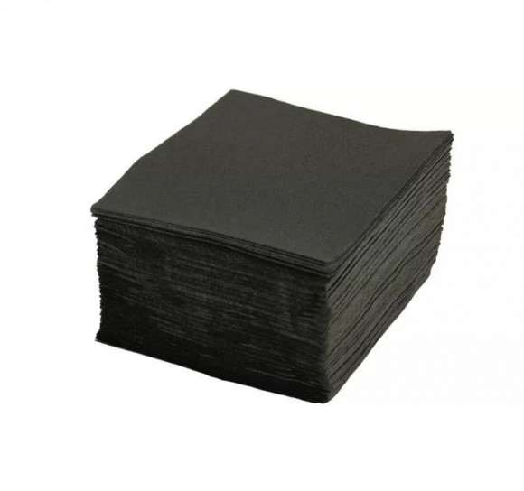 Салфетки бумажные 2сл 33х33 200л/упак Tambien черные