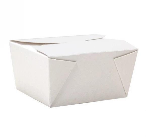 Контейнер бумажный Fold Box 600мл, 130х110х65мм, Белый