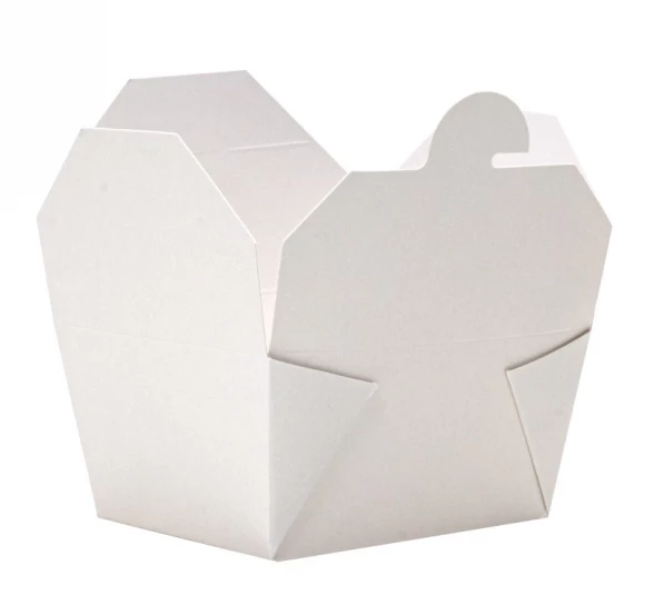 Контейнер бумажный Fold Box 1400мл, 176х150х65мм, белый