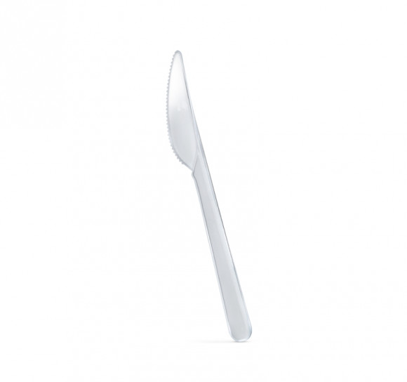 Нож пластиковый 18 см прозрачный ПРЕМИУМ Complement 10 шт/упак