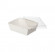 Контейнер бумажный Crystal Box 400мл с прозрачной крышкой 145х95х45мм, белый с прямым дном