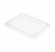 Контейнер бумажный Crystal Box 1000мл с прозрачной крышкой 220х160х55мм, белый с прямым дном