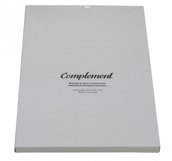Бумага для выпечки силиконизированная Complement в листах 40*60 см 500 листов/упак (белая)