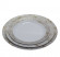 Тарелка Complement пластиковая белая серебряный мрамор (STONE) d=250мм 6шт / упак