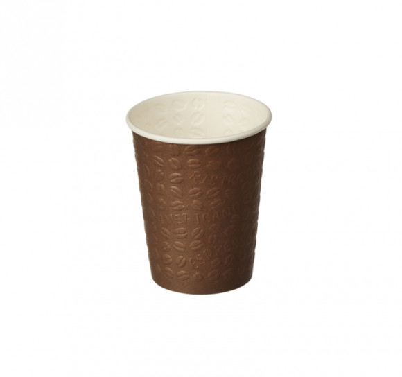 Стакан бумажный 1сл 300 (364) мл d=90 мм для горячего конгрев Coffee Touch коричневый