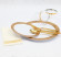 Тарелка Complement пластиковая белая золотой мрамор (STONE) d=190мм 6шт / упак