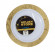 Тарелка Complement пластиковая белая золотой мрамор (STONE) d=230мм 6шт/упак