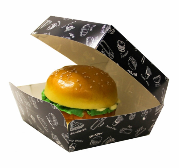 Коробка для гамбургера Complement Black 120х120х105мм
