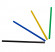 Трубочки для коктейля прямые d=8мм l=210мм разноцветные Complement 250шт/упак