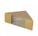 Контейнер бумажный для бутерброда SaaMi 130х130х60мм, Крафт/Белый