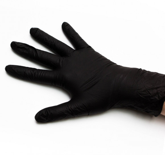 Перчатки нитриловые Complement 100шт/упак L черные