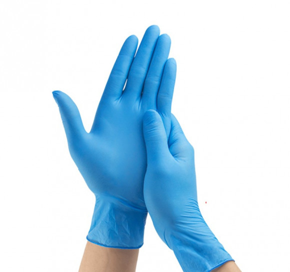 Перчатки нитриловые Complement 100шт/упак M голубые