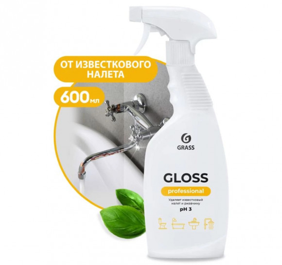 Средство для мытья сантехники   600мл Grass Gloss Professional (125533)